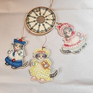 Kitty Cucumber Mini Mobile Christmas Ornament, 1991